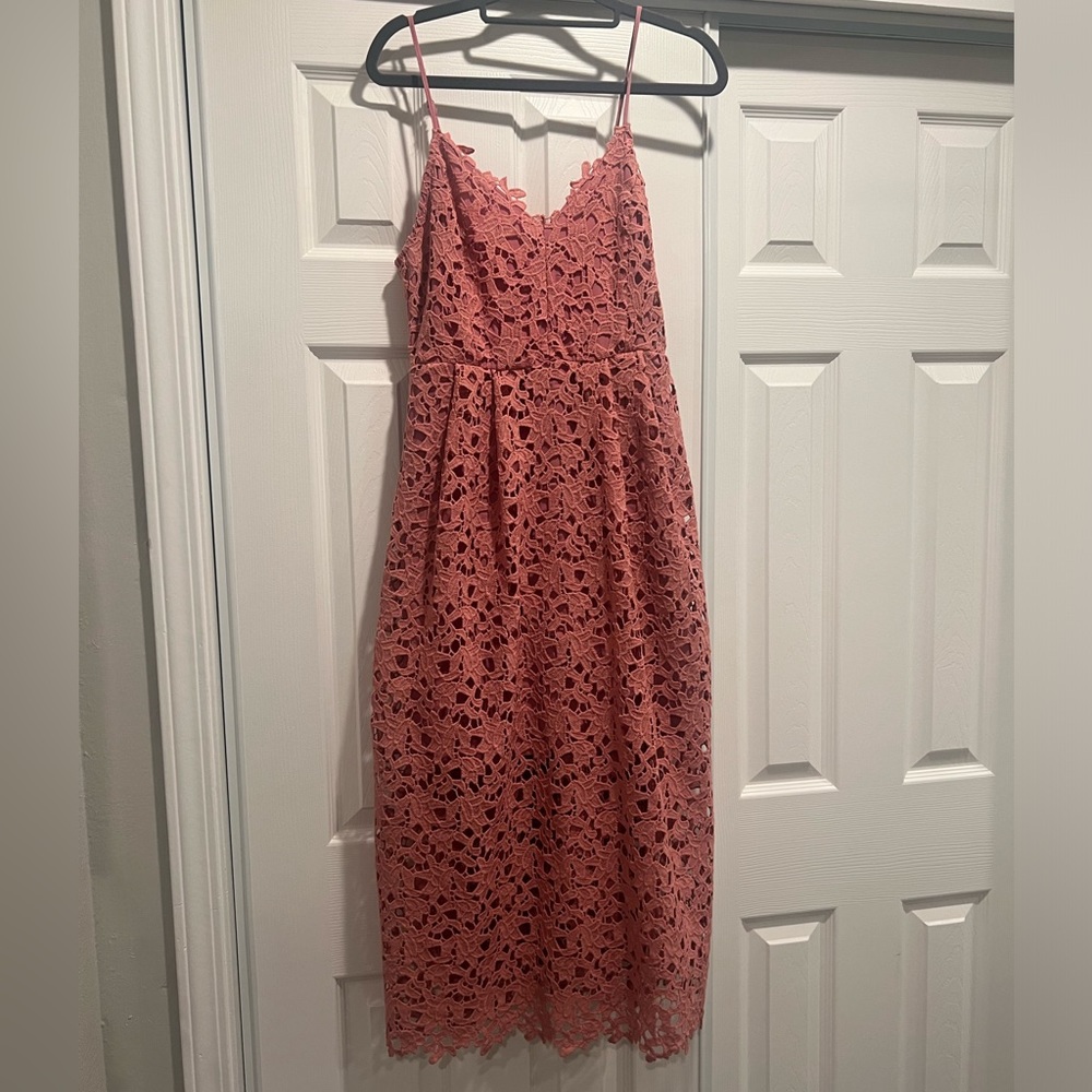 ❤️ ASTR The Label MIDI Eyelet Dress Size M